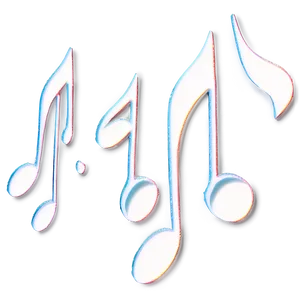 Abstract White Music Note Png Ptc24 PNG Image