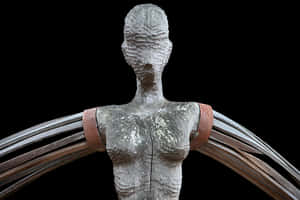 Abstract Winged Figure Sculpture.jpg PNG image with transparent background