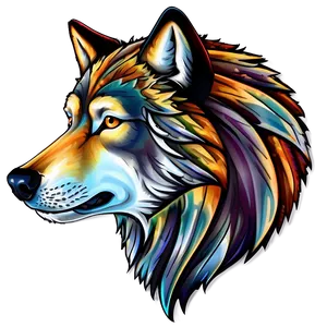 Abstract Wolf Head Artwork Png Txa PNG Image