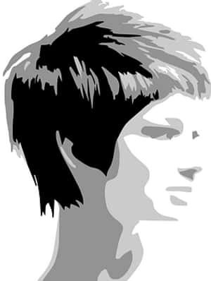 Abstract Woman Profile Vector PNG image with transparent background