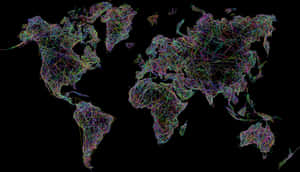 World, Map, Earth, Abstract, Geometric, Art, Borders - World Map Single Color, HD Png Download PNG image with transparent background