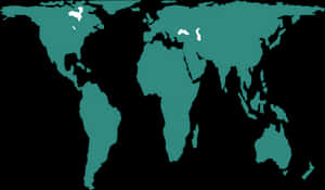 Abstract World Map Silhouette PNG image with transparent background