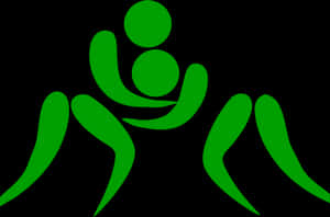 Abstract Wrestling Graphic PNG image with transparent background