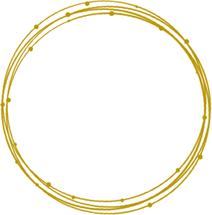 Abstract Yellow Circleon Blue Background PNG Image