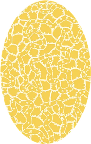 Abstract Yellow Egg Pattern PNG Image