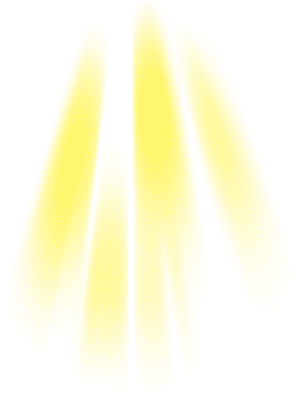 Abstract Yellow Sunbeams Graphic PNG image with transparent background