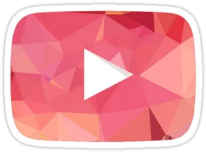 Abstract You Tube Play Button PNG Image