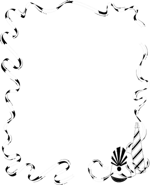 Abstract Zebra Frame Design PNG