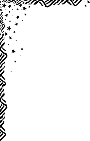 Abstract Zebra Pattern Border PNG Image