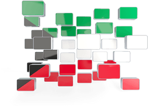 Abstract3 D Blocks Structure PNG image with transparent background