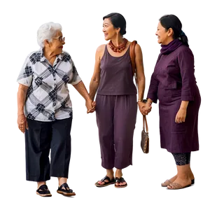 Abuela Holding Hands Png Laf PNG Image