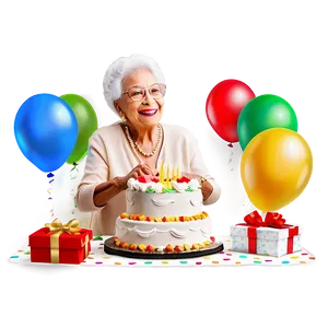 Abuela's Birthday Celebration Png Vra78 PNG Image