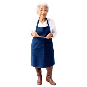 Abuela With Apron Png Mvi PNG Image