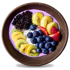 Acai Smoothie Bowl Decoration Png Xjt PNG Image