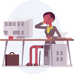 Financial Clipart Accounting Book - Accountant Frustrated, HD Png Download PNG with transparent background