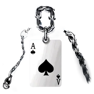 Ace Card With Chain Png 55 PNG Image