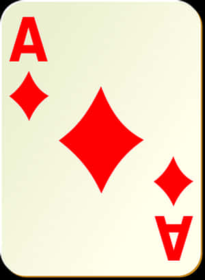 Aceof Diamonds Playing Card PNG image with transparent background