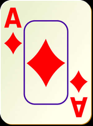 Aceof Diamonds Playing Card PNG image with transparent background