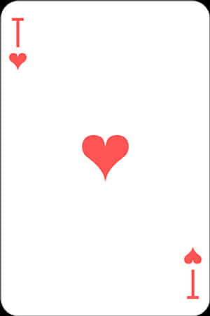 Aceof Hearts Playing Card PNG with transparent background