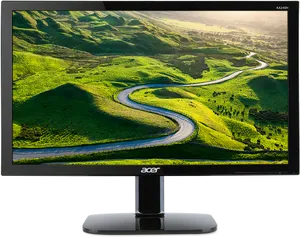 Acer Monitor Landscape Display PNG Image