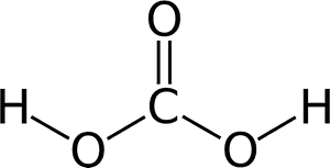 Carbonic Acid Clipart Image Royalty Free Library File - Carbonic Acid Molecular Structure, HD Png Download PNG with transparent background