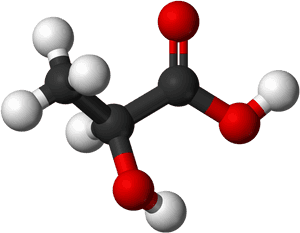 Difference Between Lactate And Lactic Acid - Lactic Acid 3d Structure, HD Png Download PNG with transparent background
