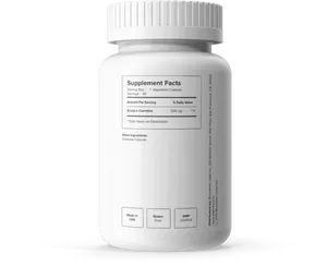 Acetyl L Carnitine Supplement Bottle PNG Image