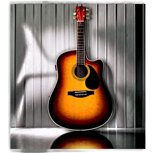 Acoustic Guitar In Spotlight Png Wss69 PNG Image