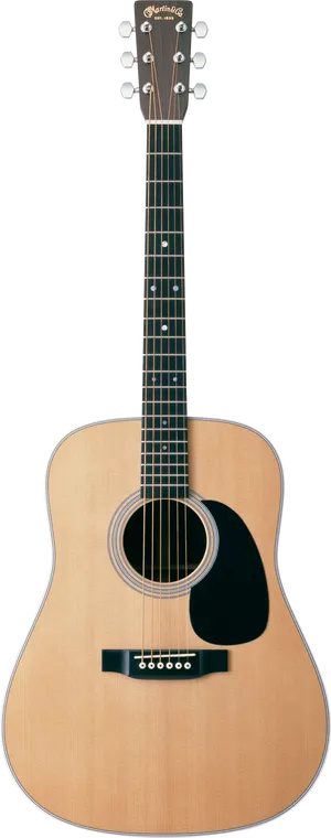 Acoustic Guitar Isolatedon Black PNG Image