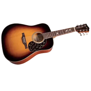 Acoustic Guitar With Sunburst Finish Png 36 PNG Image