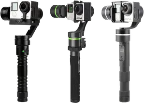 Action Camera Gimbals Comparison PNG Image