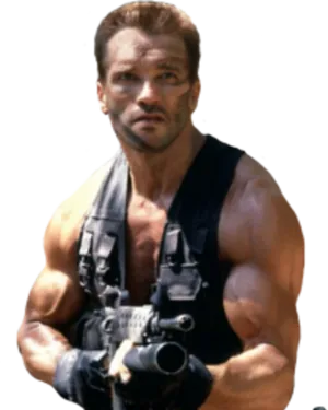 Action_ Hero_ Pose_ Arnold_ Schwarzenegger.png PNG Image