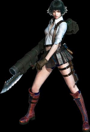 Ladyrender - Devil May Cry 3 Girl, HD Png Download PNG image with transparent background