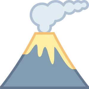 Active Volcano Illustration.png PNG Image