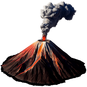 Active Volcano Landscape PNG 76 PNG image with transparent background