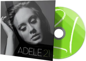 Adele21 Album Coverand C D PNG Image