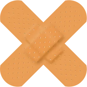 Adhesive Bandage Cross Plaster PNG Image