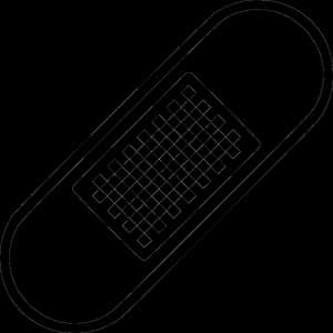 Bandage Plaster Wound Protect - Bandage Icon Black And White, HD Png Download PNG