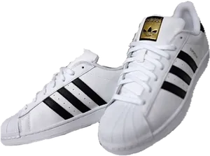 Adidas Classic White Black Sneakers PNG Image