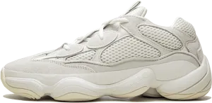 Adidas Creamy White Sneaker Profile PNG Image