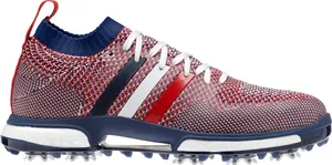 Adidas Knit Golf Shoe Red White Blue PNG Image