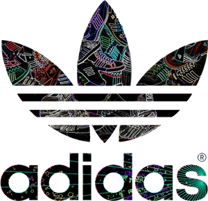 Adidas Logo Artistic Interpretation PNG Image