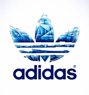 Adidas Logo Crystal Design PNG Image