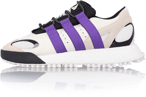 Adidas Originals By Aw Wangbody Run 'white Purple' - Adidas Alexander Wang Body Run, HD Png Download PNG image with transparent background
