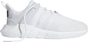 Adidas White Sneaker Profile PNG Image