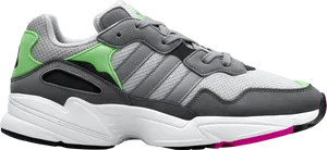 Adidas Yung96 Sneaker Grey Green PNG Image