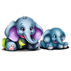 Adorable Baby Elephant Graphic Png Nqr PNG Image