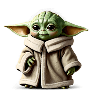Adorable Baby Yoda Character PNG bcm PNG image with transparent background