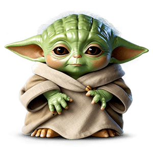 Adorable Baby Yoda Character PNG tmv PNG image with transparent background