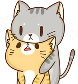 Adorable_ Grey_ Tabby_ Cartoon_ Cat.png PNG Image